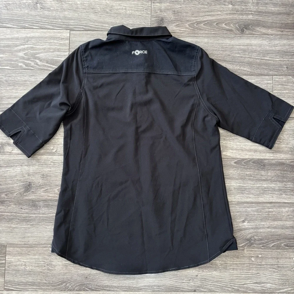 Carhartt Scrub Shirt Womens Small Force Crossflex‎ Convertible Sleeve Healthcare - Picture 15 of 16